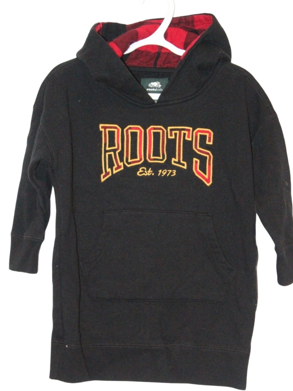 Roots Black Long Hoodie Size 2T